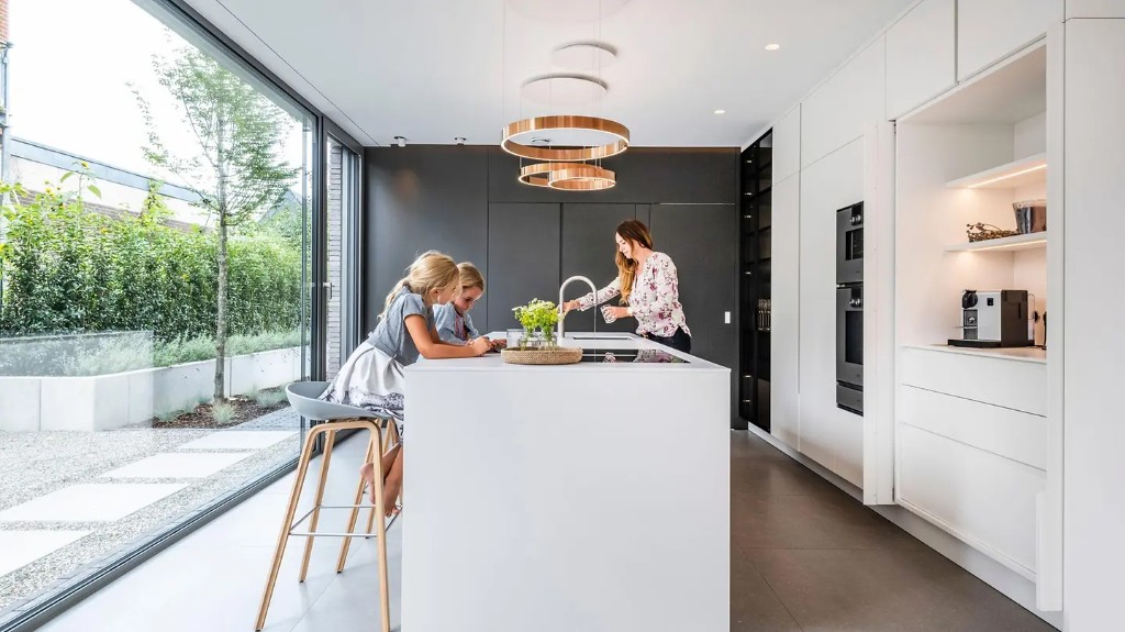 Open-plan kitchen designed for daily family life